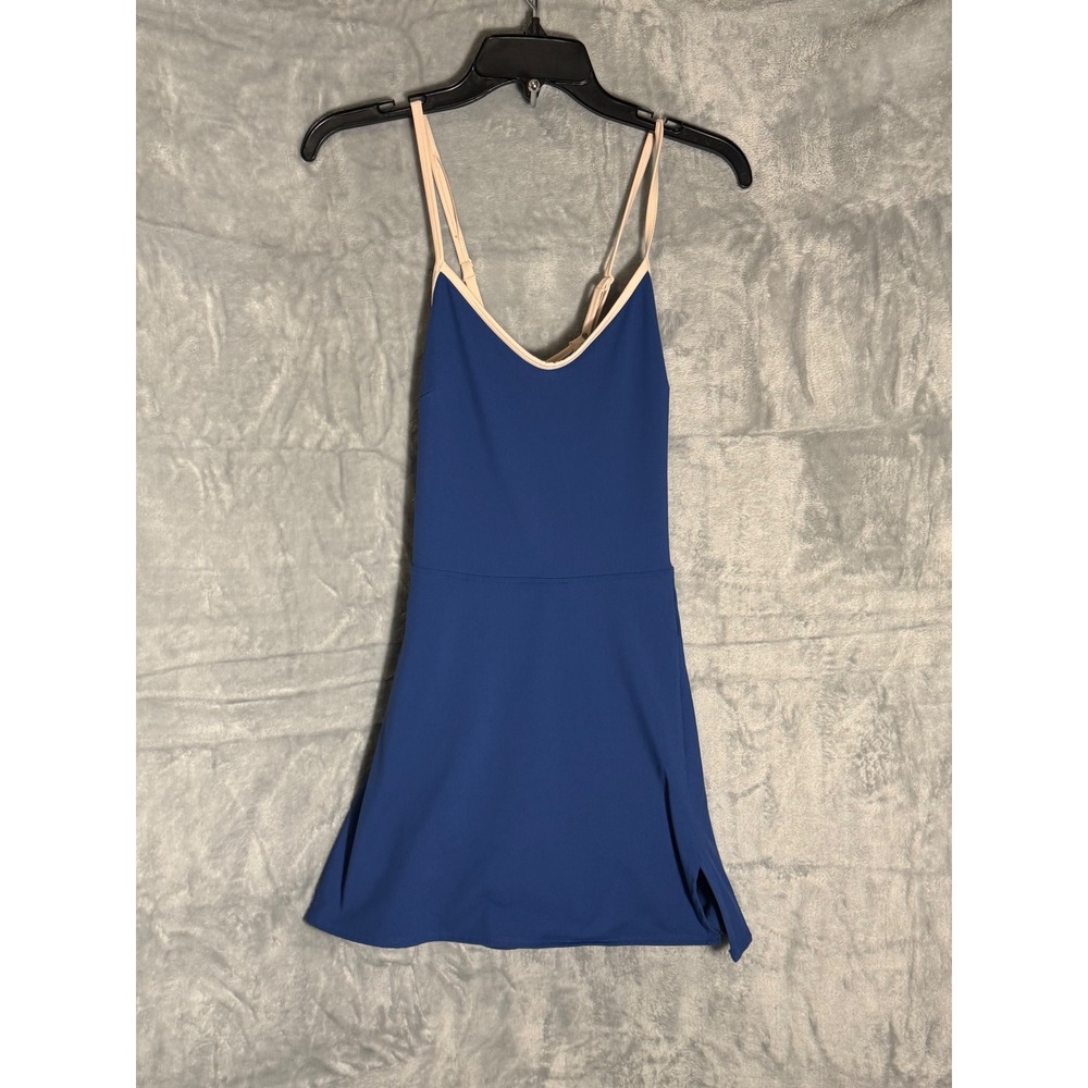 JoyLab Blue Active Dress‎ with Built-in Shorts and Shelf Bra Medium